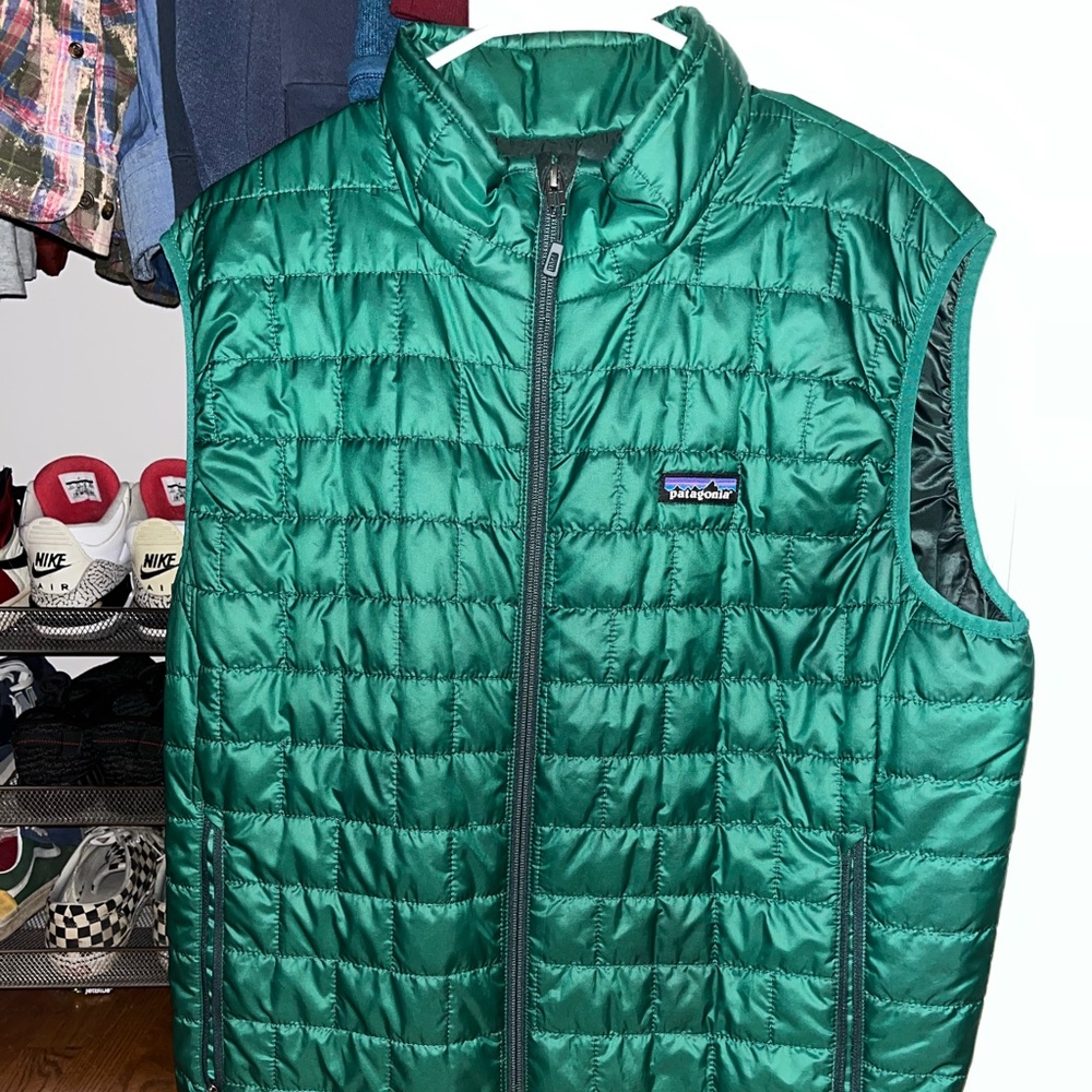 Mens Puffer Patagonia Zip Up Vest